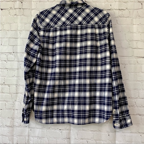 J. Crew 1/2 Zip Flannel Pullover - Picture 6 of 6